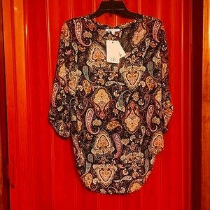 Paisley print blouse